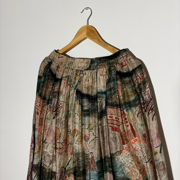 NWOT Runaway Bicycle Cara Silk Skirt, Printed - Raw Silk - Picture 13 of 16